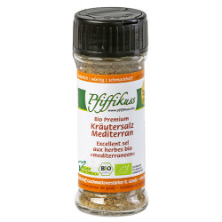 Pfiffikus Kräutersalz Mediterran Bio Streuer 75 g