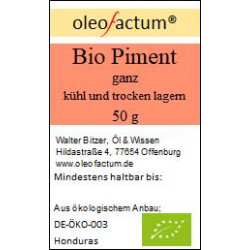 Bio Piment, ganz 50 g