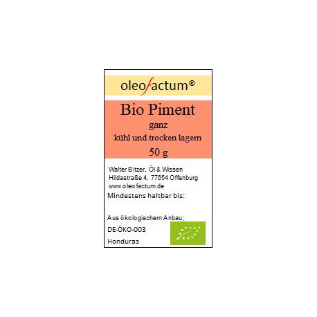 Bio Piment, ganz 50 g