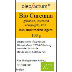Bio Curcuma, Alleppy gemahlen