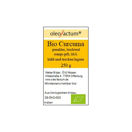 Bio Curcuma, Alleppy gemahlen