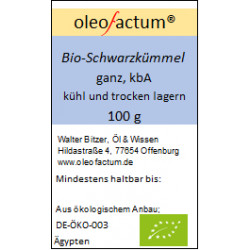 Bio Schwarzkümmelsamen, ägyptisch