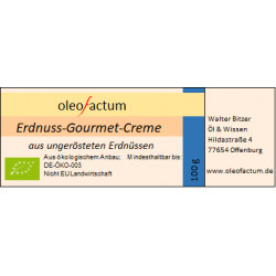 Bio Gourmet Creme - Erdnuss 100 g