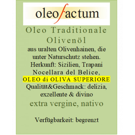 Olivenöl, Bio, handgepresst, kaltgepresst, Mosto di Olivia, Oleo traditionale