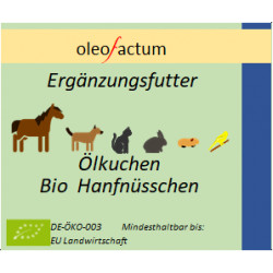 Ölkuchen von Hanfnüsschen für Tiere