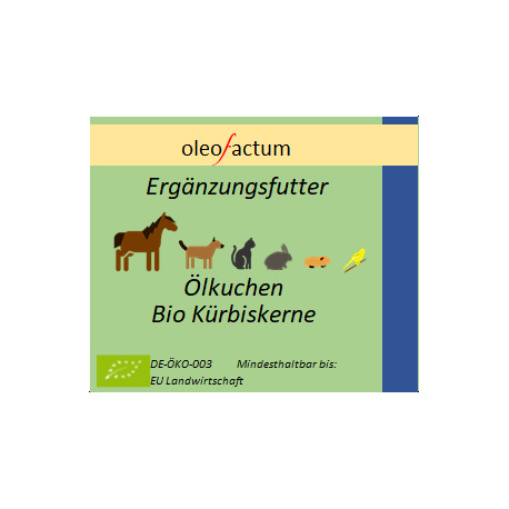 Ölkuchen von Kürbiskernen für Tiere