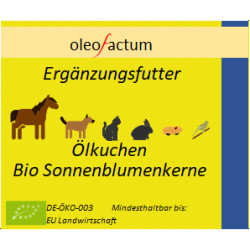 Ölkuchen von Sonnenblumenkernen für Tiere