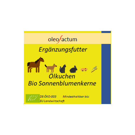 Ölkuchen von Sonnenblumenkernen für Tiere