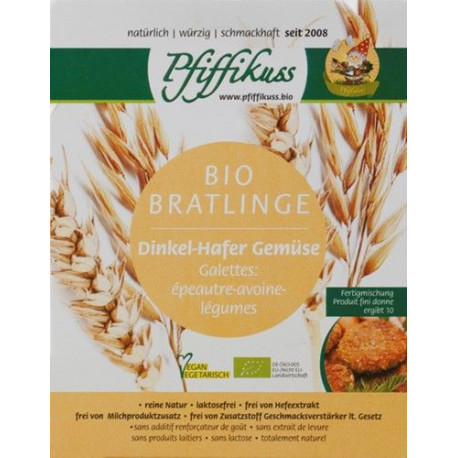 Dinkel-Hafer-Gemüse-Bratling Bio 160 g 